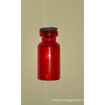 Tubular Red Glass Bottle for Cillion Packing